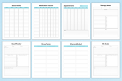 2025 Depression &amp; Anxiety Workbook Canva templates Product Image 5