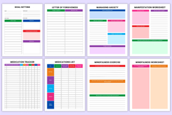 Mind Wellness Workbook | Mental health &amp; Healing Canva Kdp Product Image 5
