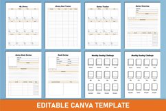 Editable 2024 Reading Planner Canva Interior Product Image 5