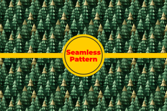 3D Pine Trees Seamless Patterns Background Product Image 5