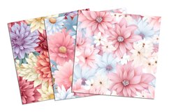 Pastel Flowers Seamless Pattern and Digital Paper. Product Image 5