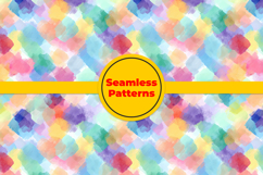 Pastel Watercolor Mixture Seamless Pattern and Digital Paper Product Image 5