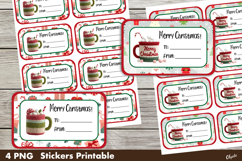 Christmas Gift Stickers PNG. Merry Christmas Stickers PNG Product Image 1