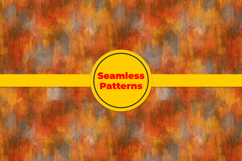 Grunge Fall Watercolor Seamless Pattern and Digital Paper Product Image 5