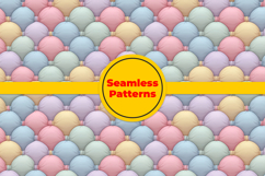 Pastel Quilted Puff Seamless Pattern and Digital Paper Product Image 2