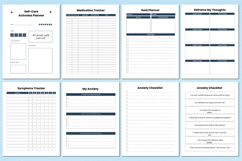 2026 Mental Health Planner Canva Interior Product Image 5