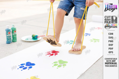 Footprint Shoes Laser Cut Bundle | Childrens Feet Stilts SVG Product Image 8