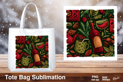 New Year Celebration Sublimation, Tote Bag PNG Product Image 1