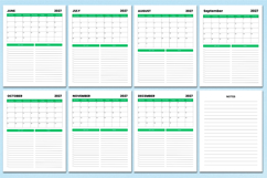 2026-2027 Monthly Agenda Canva templates Product Image 5