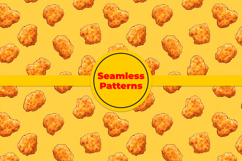 Chicken Nugget Seamless Pattern and Digital Paper Product Image 5