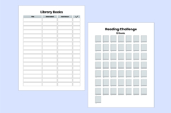 2026 - 2027 Reading Journal Canva templates Product Image 5