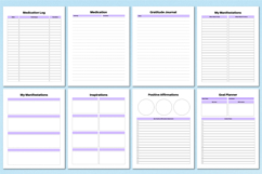 2026 Depression Therapy Journal Canva templates Product Image 5