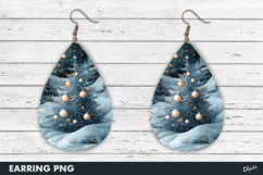 Christmas Earring Fairy PNG, Teardrop Earring Product Image 1