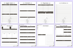 2026 Witchcraft &amp; Tarot Workbook Canva Kdp Templates Product Image 5