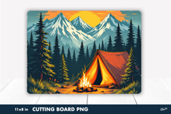 Adventure Cutting Board. Nature Cutting Board Sublimation Product Image 1
