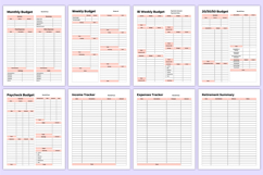 Ultimate 2026 Budget Sheets Bundle Canva Template Product Image 5
