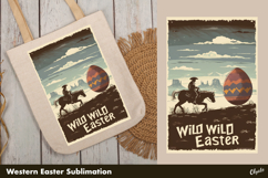Easter Western Sublimation, Humor Easter PNG Product Image 1