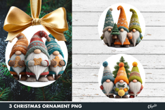 Cute Gnome Ornament Sublimation PNG Product Image 1