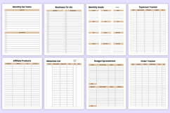 2026 Side Hustle Workbook Canva Template Product Image 5