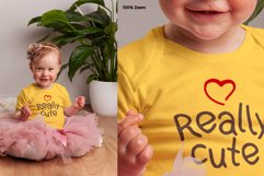 Baby Girl Bodysuit Mock-up Product Image 2