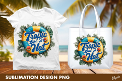 Tropical Summer, Beach Tshirt Design Sublimation Product Image 1