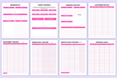 2026 Girl Boss Organizer Bundle Canva Template Product Image 5