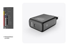 Glossy Charging Adapter Mockup Product Image 6