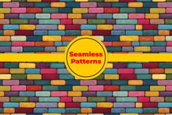 Colorful Bricks Seamless Pattern and Digital Paper Product Image 5