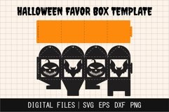 Halloween Treat Box SVG, Printable Favor Box Template Product Image 1