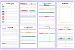 2026 Wellness &amp; Lifestyle Organizer Canva Templates Product Image 5