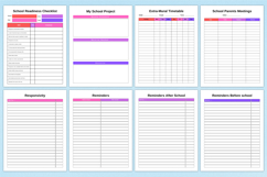 2026 Back To School Planner Canva Template Product Image 5