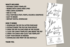 Minimalist Wedding Invitation Canva Template Product Image 5