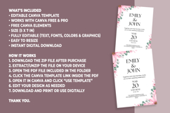Wedding Invitation Canva Template Product Image 5
