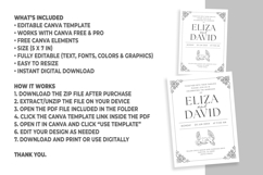 Minimalist Wedding Invitation Canva Template Product Image 6