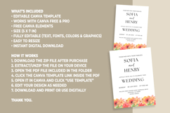 Minimalist Floral Wedding Invitation Canva Template Product Image 5