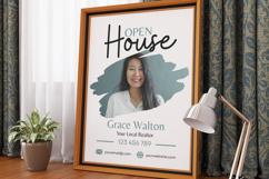 Open House Sign Template, Editable Canva Property Signage Product Image 5