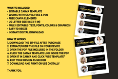 Client Testimonial Template Canva, Customer Review Design Product Image 5