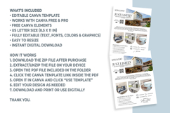 Just Listed Flyer Canva Template, Editable Real Estate Flyer Product Image 5