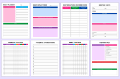 2026 Mental Health Workbook Canva Template Product Image 5