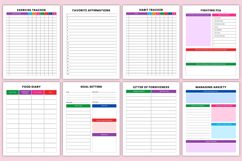 2026 Mental Wellness &amp; Self-Care Journal Canva Templates Product Image 5