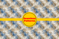 Beige and Blue Grunge Seamless Pattern and Digital paper Product Image 5