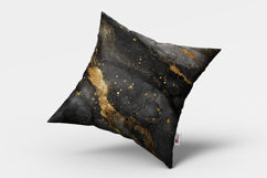 Black &amp; Gold Glitter Marble Texture Seamless Pat Product Image 5