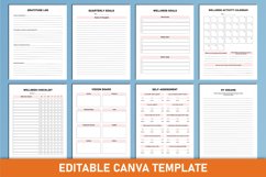 Editable 2024 Wellness Planner Canva Interior Product Image 5