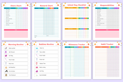 2026 Kids Task &amp; Chore Chart Canva Templates Product Image 4