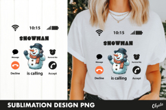 Santa Calling Tshirt PNG, Christmas Tshirt Design PNG Product Image 1