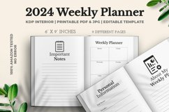 2024 Weekly Planner Kdp Interior Product Image 5
