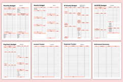 2026 Budget &amp; Expense Tracker Canva Template Product Image 5
