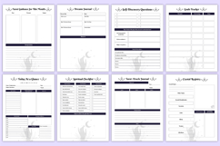 2026 Magical Moon &amp; Tarot Journal Canva Templates Product Image 5