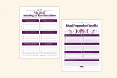 2027 Astrology, Tarot & Ritual Planner Kdp interiors Product Image 5