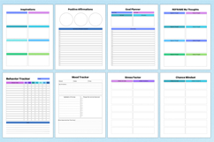 2026 Depression Workbook For Canva KDP Interior Product Image 5